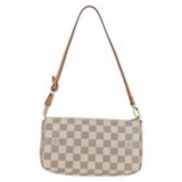 LOUIS VUITTON Damier Azur Mini Pochette Accessoires Pouch N63005 LV Auth 136722M - Picture 1 of 16
